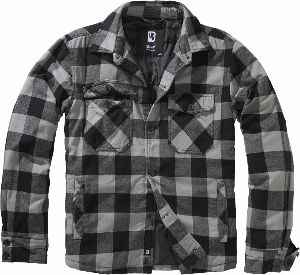 Brandit Lumber Jacket black/light grey