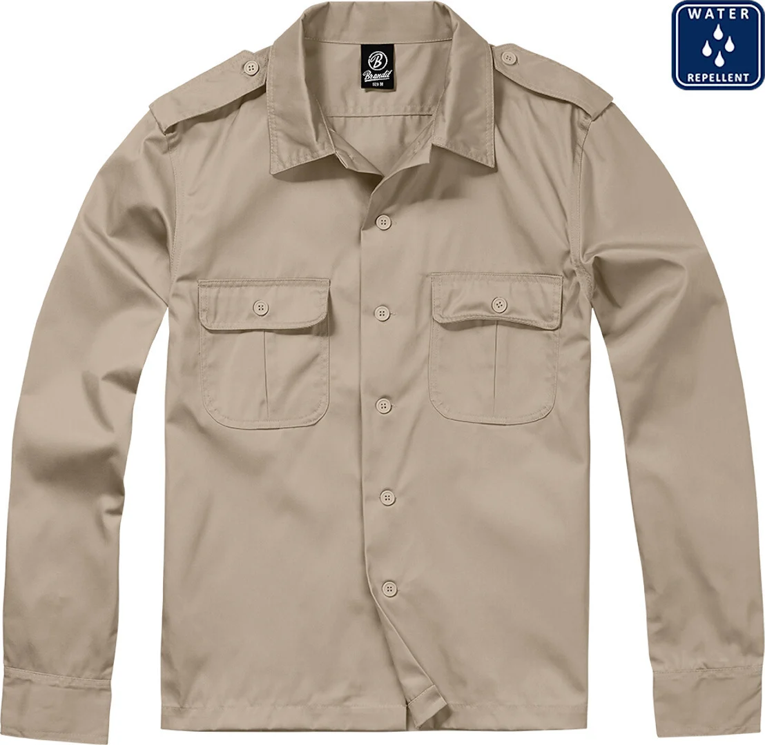 Brandit US longsleeve Shirt beige