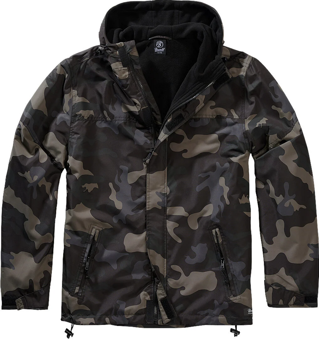 Brandit Windbreaker Frontzip Jacket Dark Camouflage
