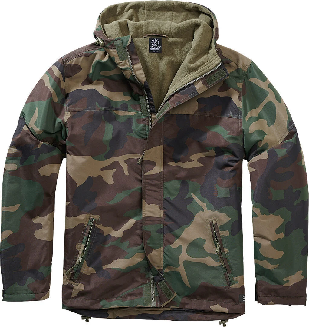 Brandit Windbreaker Frontzip Jacket Woodland
