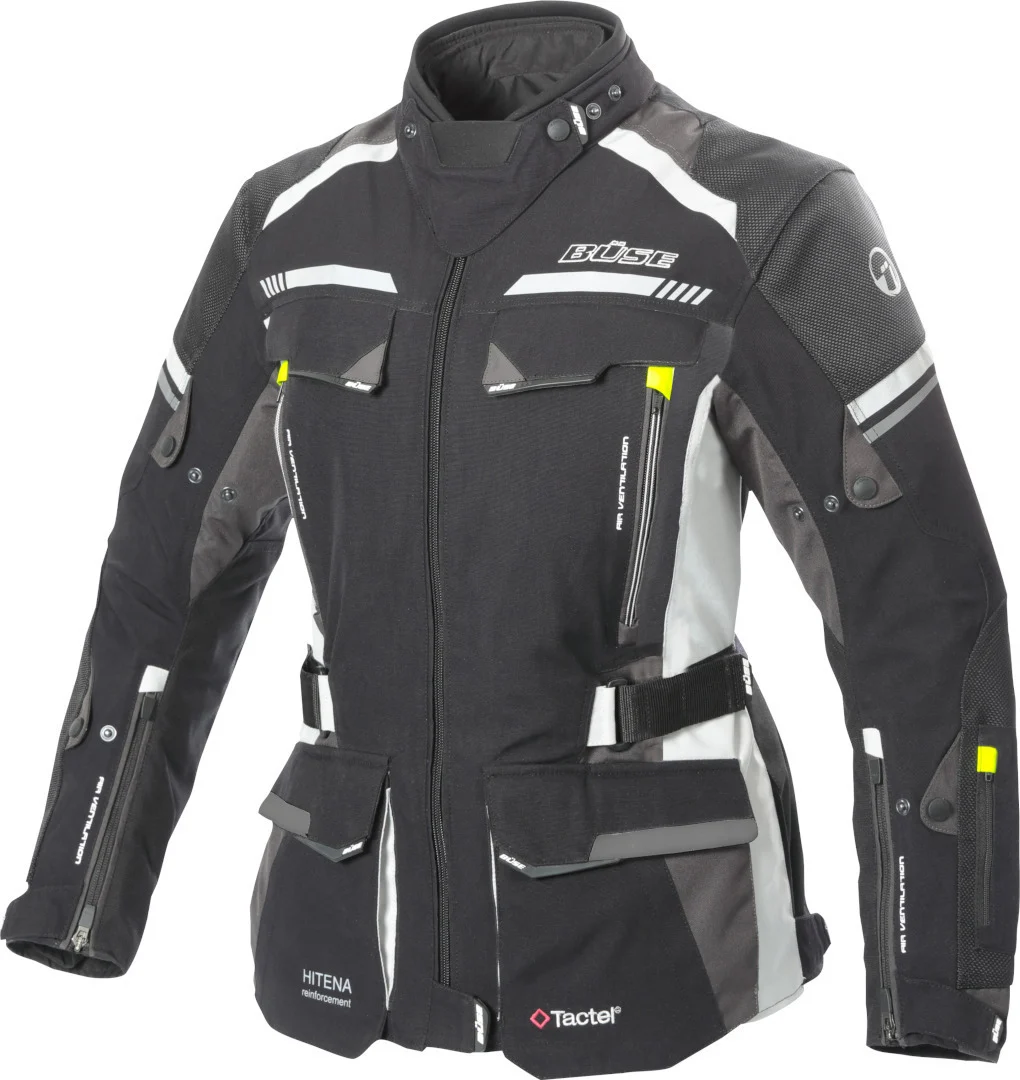 Büse Highland 2 Ladies Motorcycle Textile Jacket black/grey