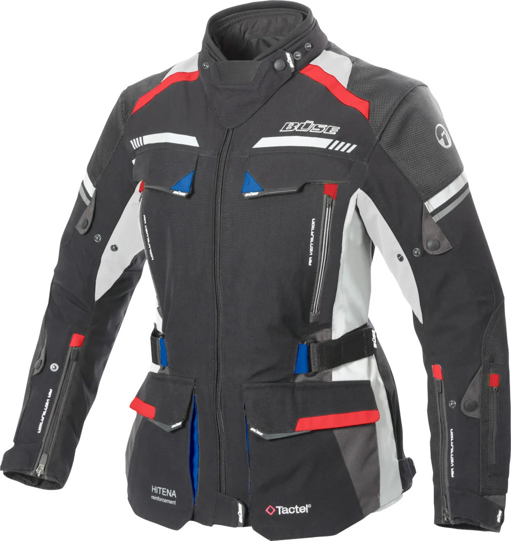 Büse Highland 2 Ladies Motorcycle Textile Jacket black/red