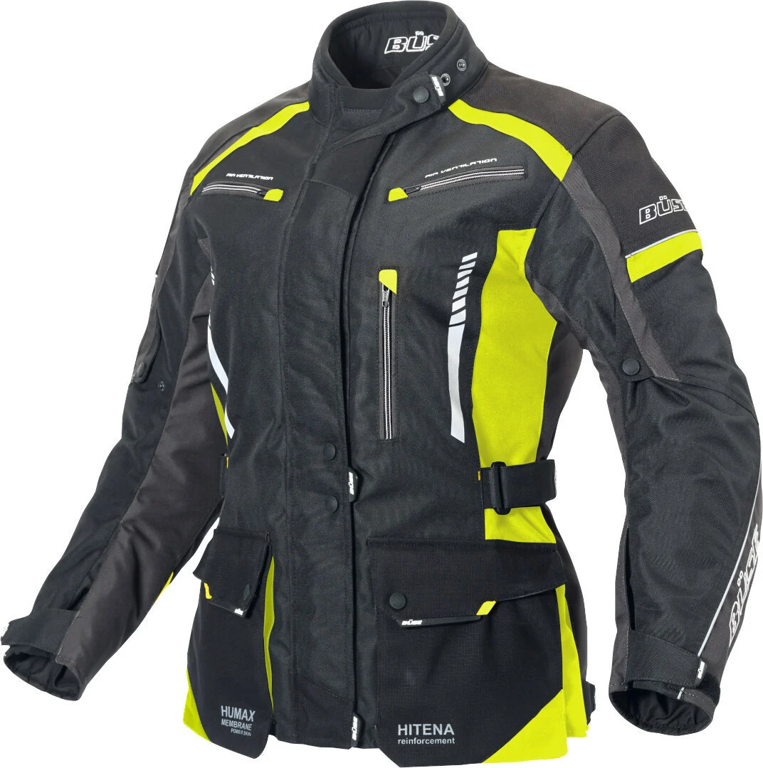 Büse Torino II Ladies Motorcycle Textile Jacket black/yellow