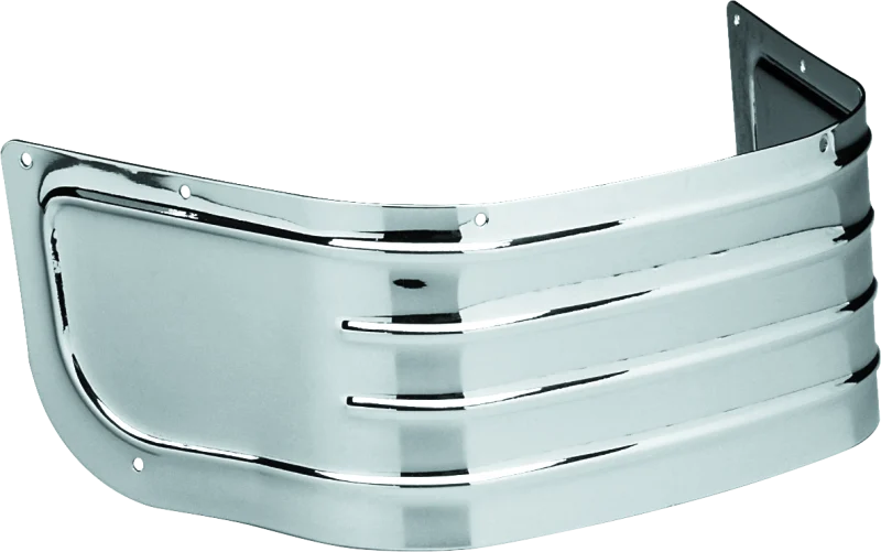 Bikers Choice 80-13 FLH 86-06 FLST Chrome Ribbed Fender Skirt - 493399