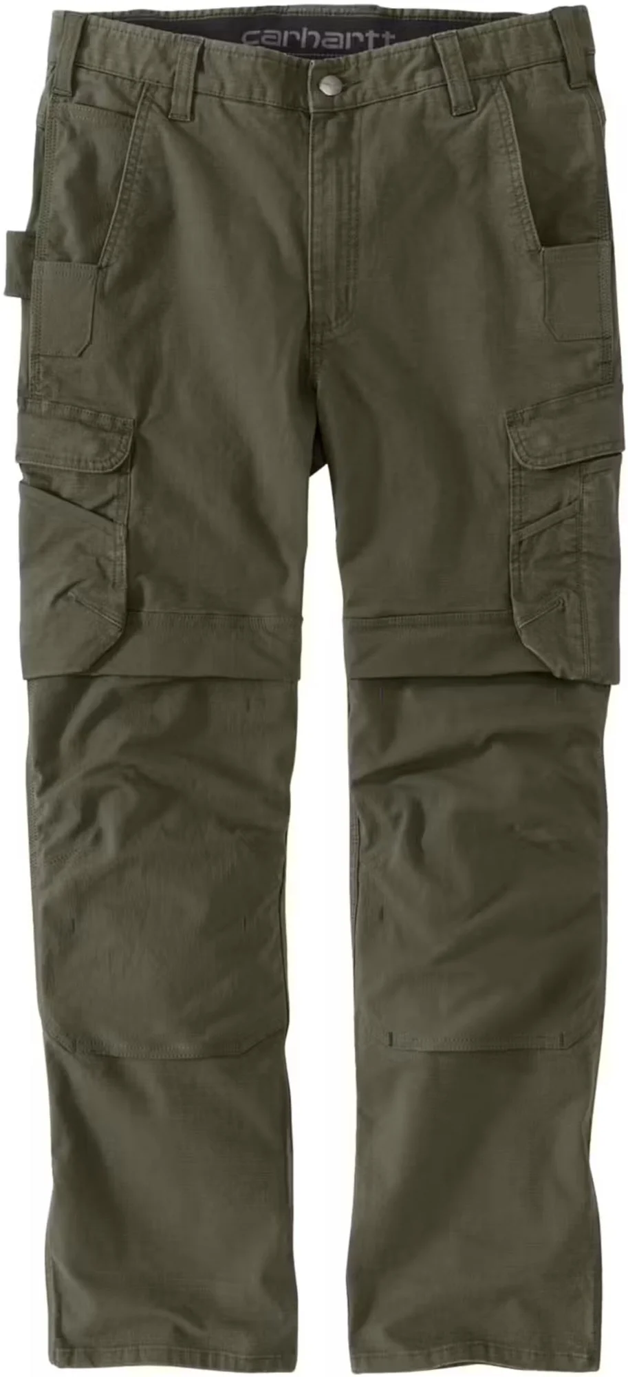 Carhartt Relaxed Fit Straight Steel Rugged Flex Ripstop Double-Front Cargo Pants olive