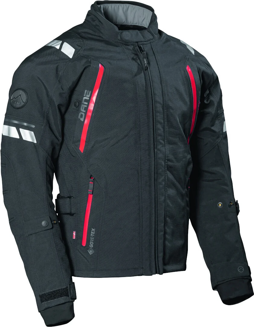 DANE Elling waterproof Motorcycle Textile Jacket black/red