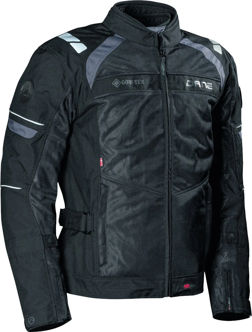 DANE Riva GTX waterproof Motorcycle Textile Jacket black/grey