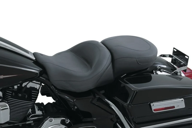 Mustang 08-21 Harley Electra Glide Std, Rd Glide, Rd King, Street Glide Touring 1PC Seat - Black - 76033