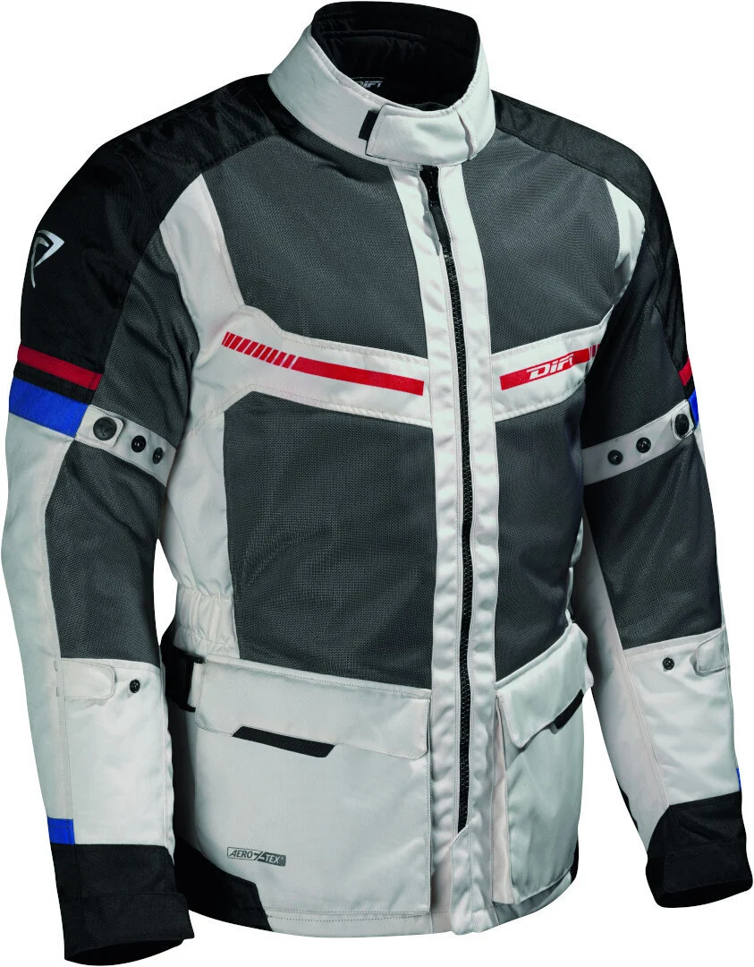 DIFI Corsica Aerotex Motorcycle Textile Jacket grey/black/red