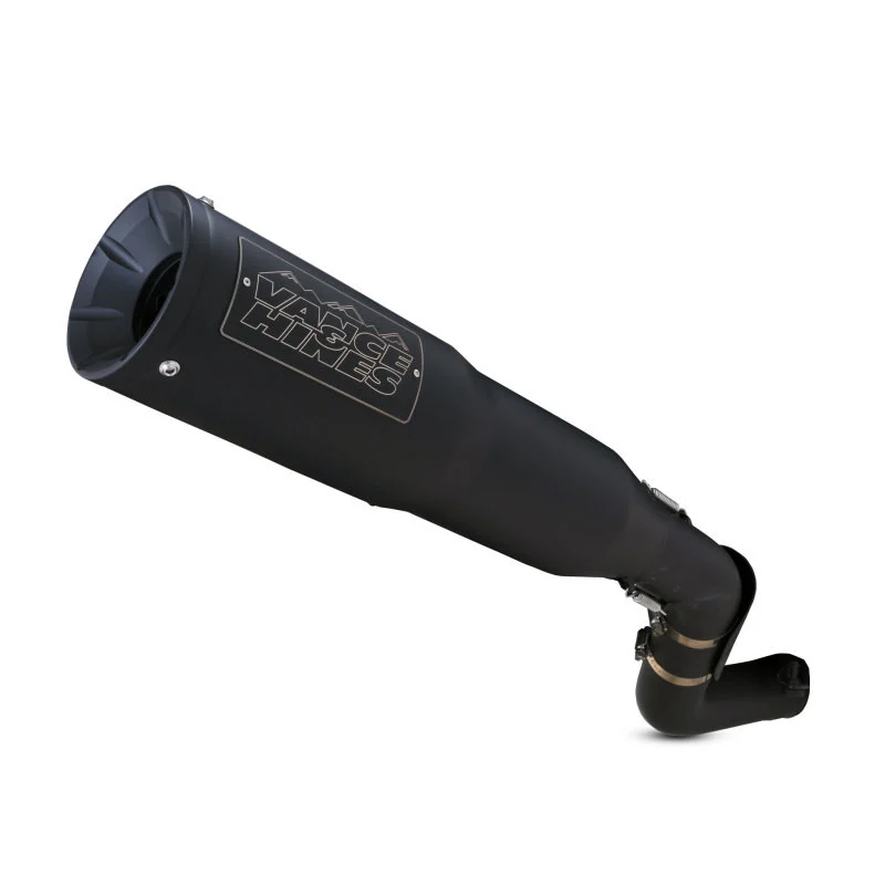 Vance & Hines HD 21-22 Pan America Hi-Output 450 S/O Black Slip-On Exhaust - 46533