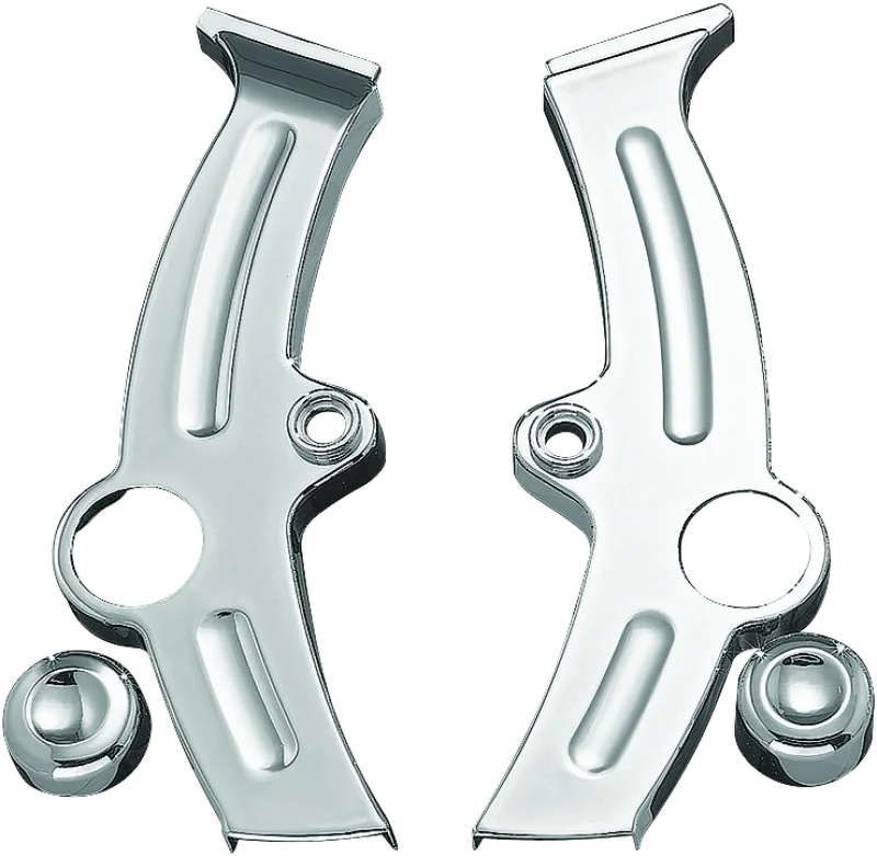 Kuryakyn Boomerang Frame Covers For 00-07 Softail Chrome - 7851