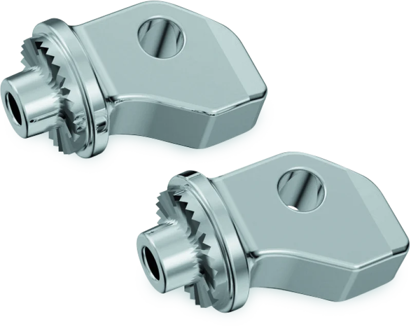 Kuryakyn Splined Peg Adapters Front Indian Scout Chrome - 8836