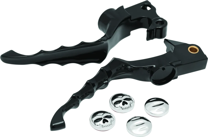 Kuryakyn Zombie Levers 04-13 XL Models Gloss Black - 1092