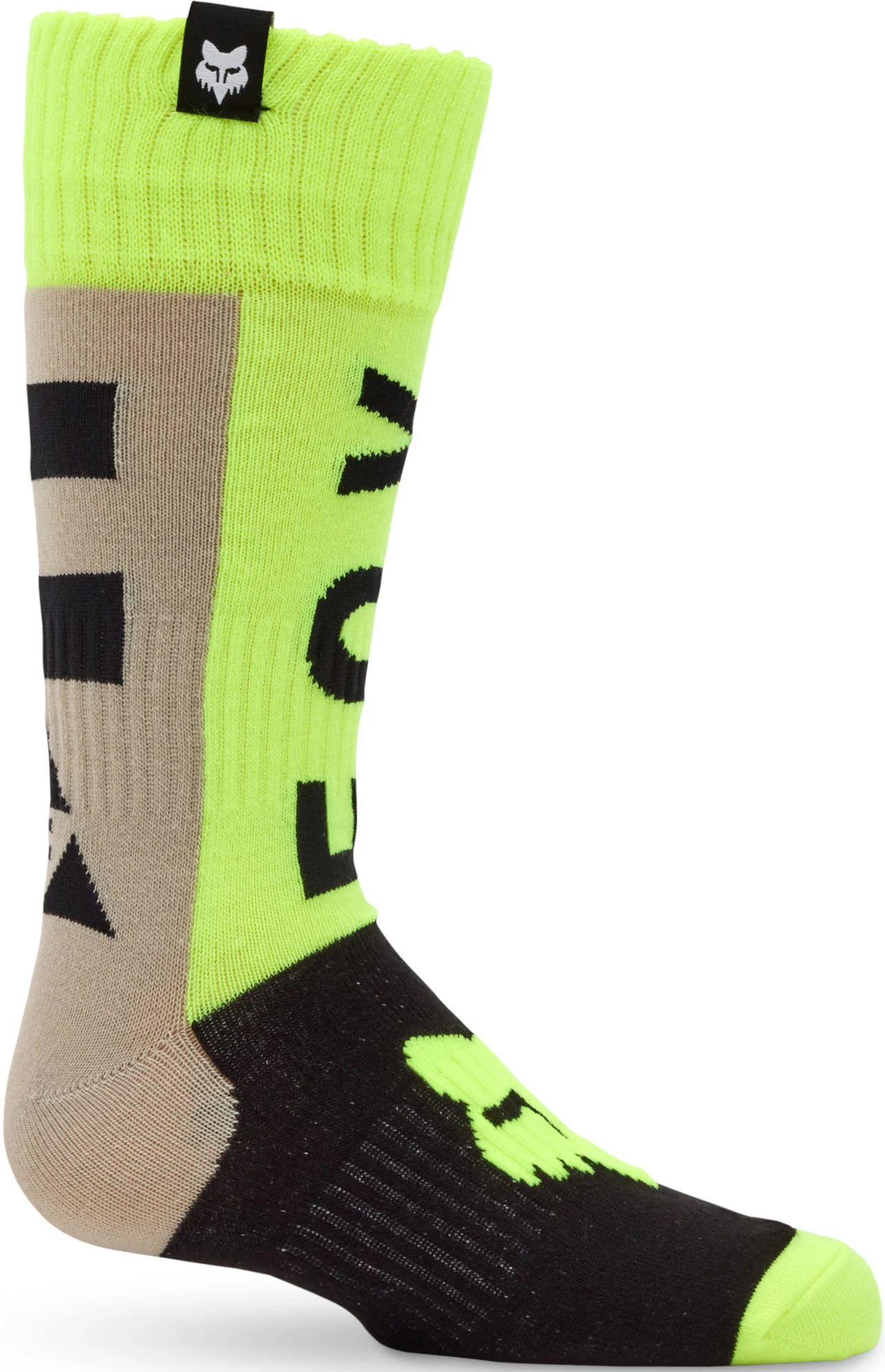 FOX 180 Collect Youth Motocross Socks grey/yellow