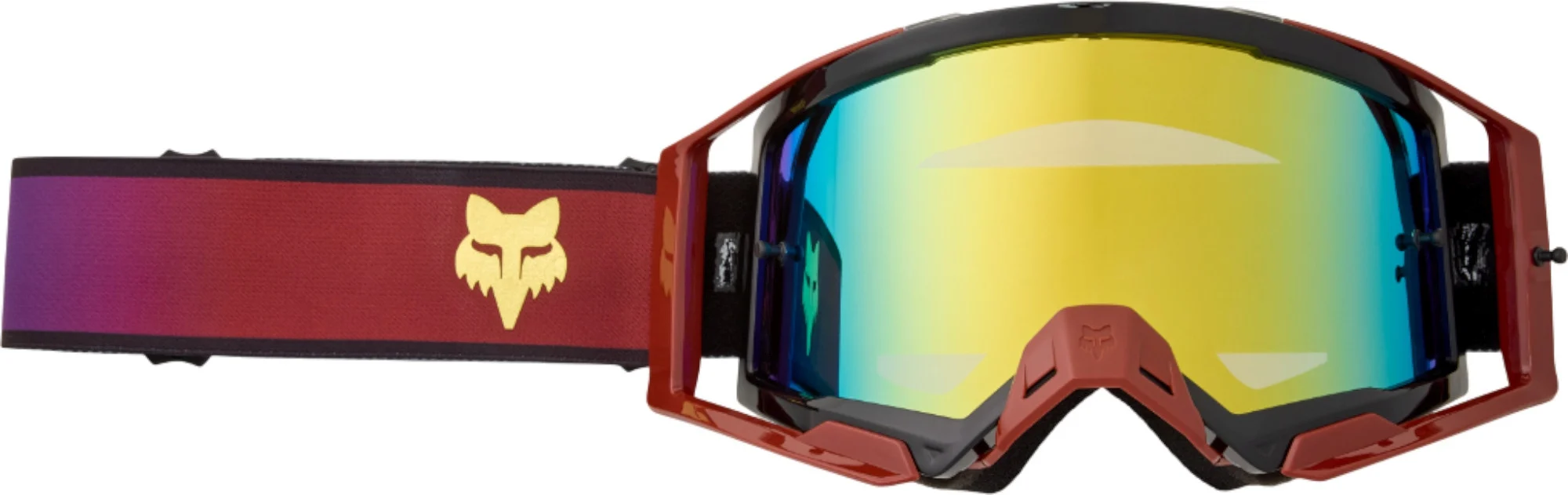 FOX Airspace Drip Motocross Goggle red/yellow