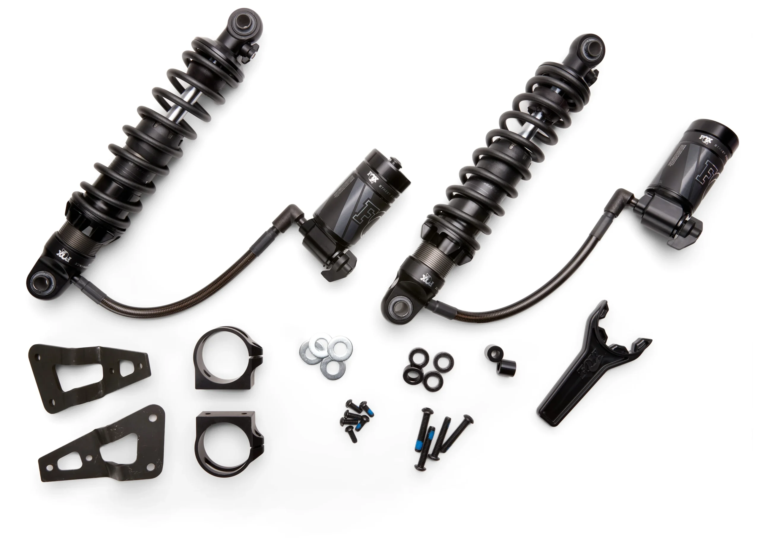 Fox Factory QS3-QSR Remote Reservoir Shocks For Harley Touring 1993-2026