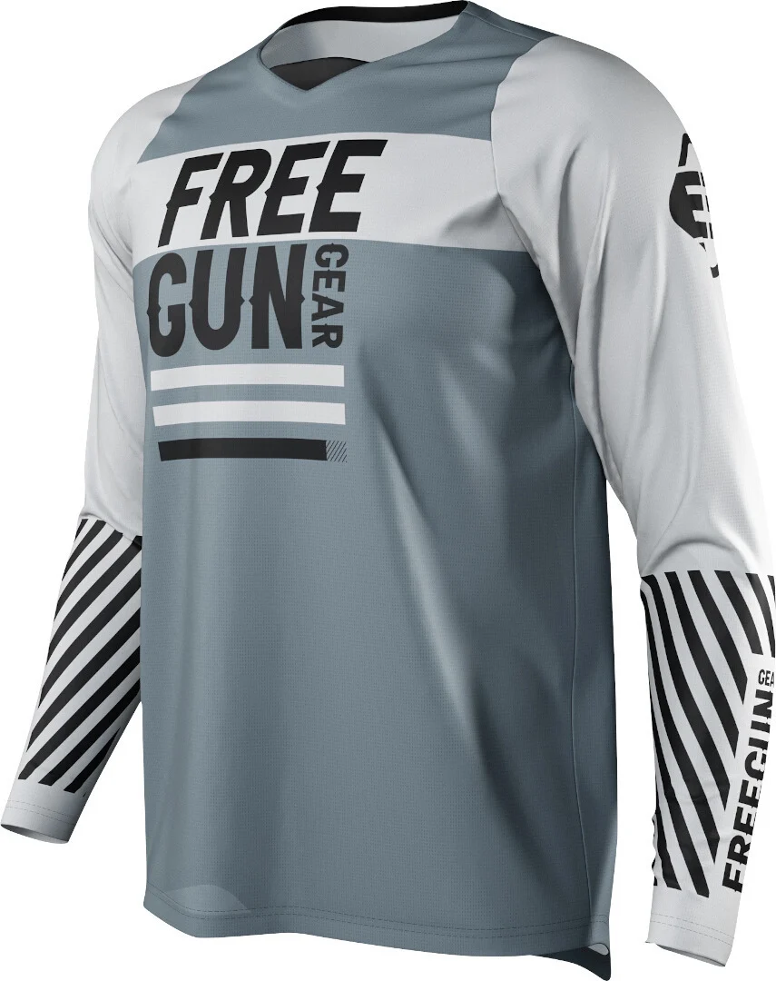 Freegun Devo Danger Motocross Jersey  white/grey