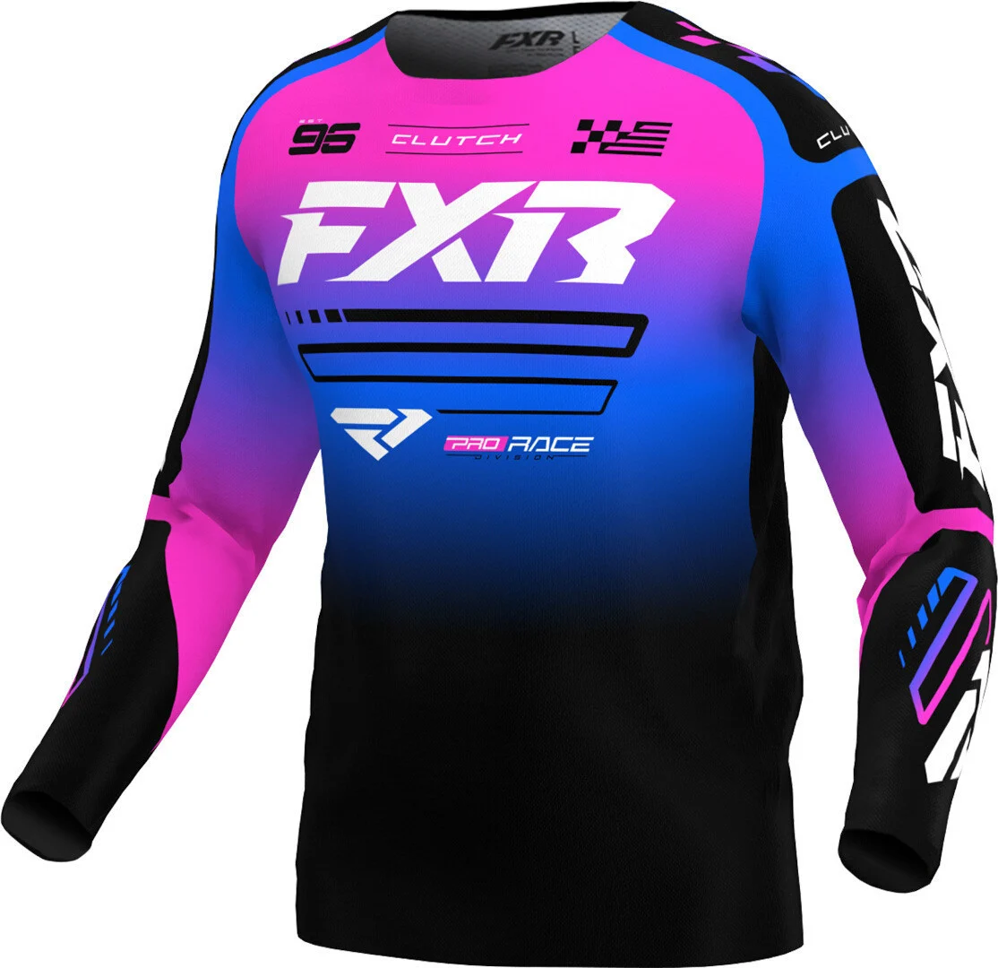 FXR Clutch 2025 Motocross Jersey black/blue/purple
