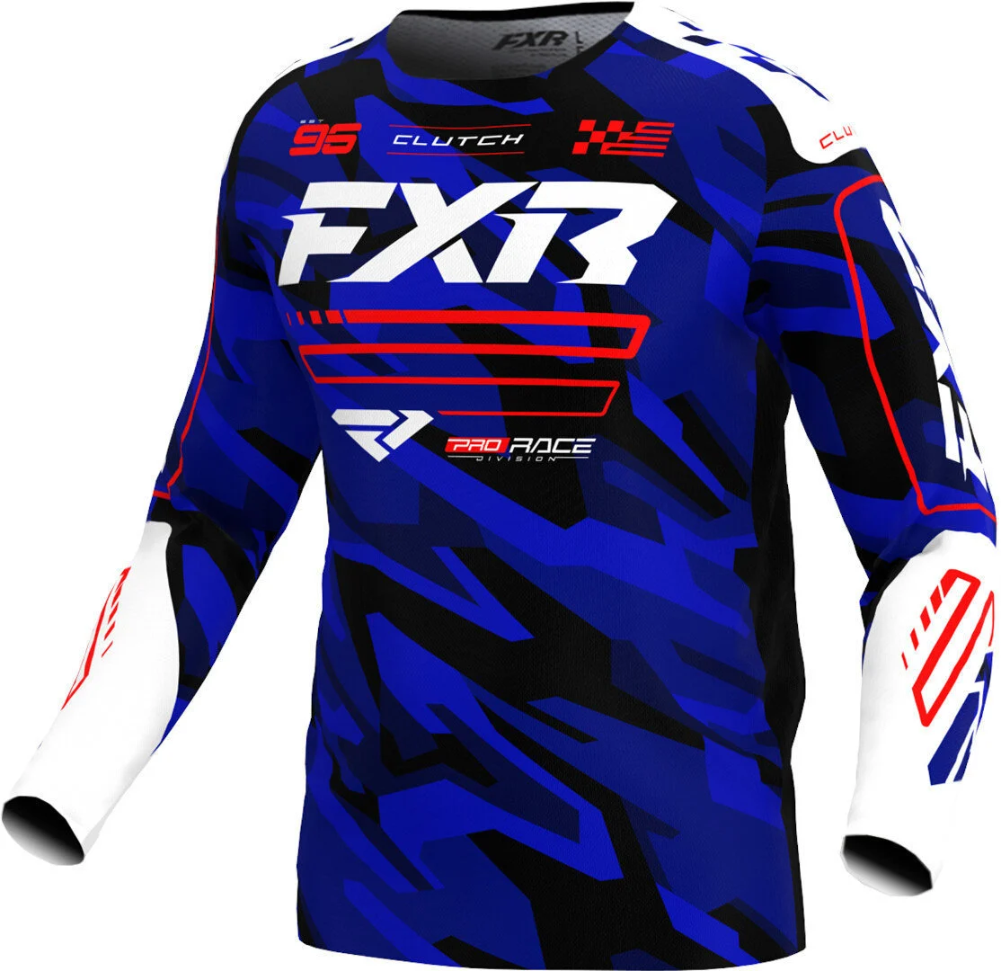 FXR Clutch 2025 Motocross Jersey blue/white/red