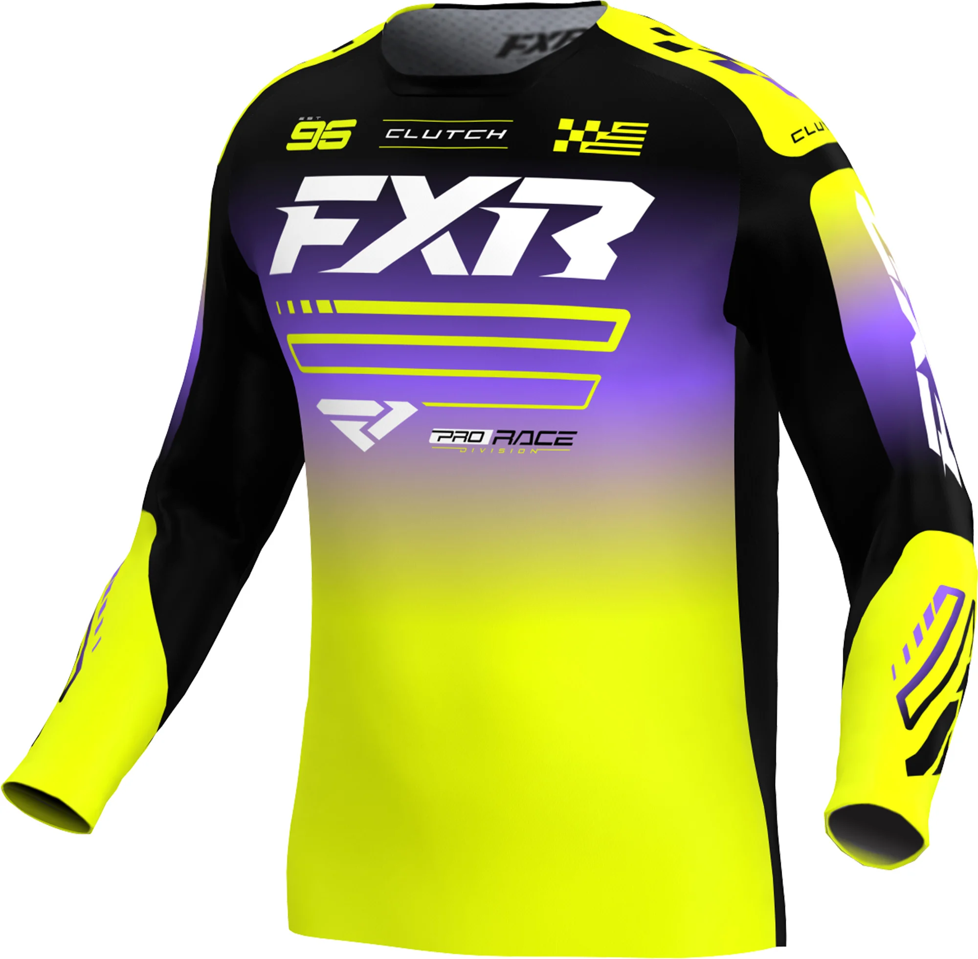 FXR Clutch Kids Motocross Jersey yellow/black/white