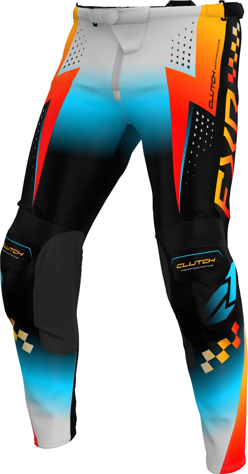 FXR Clutch Youth Motocross Pants grey/black/blue