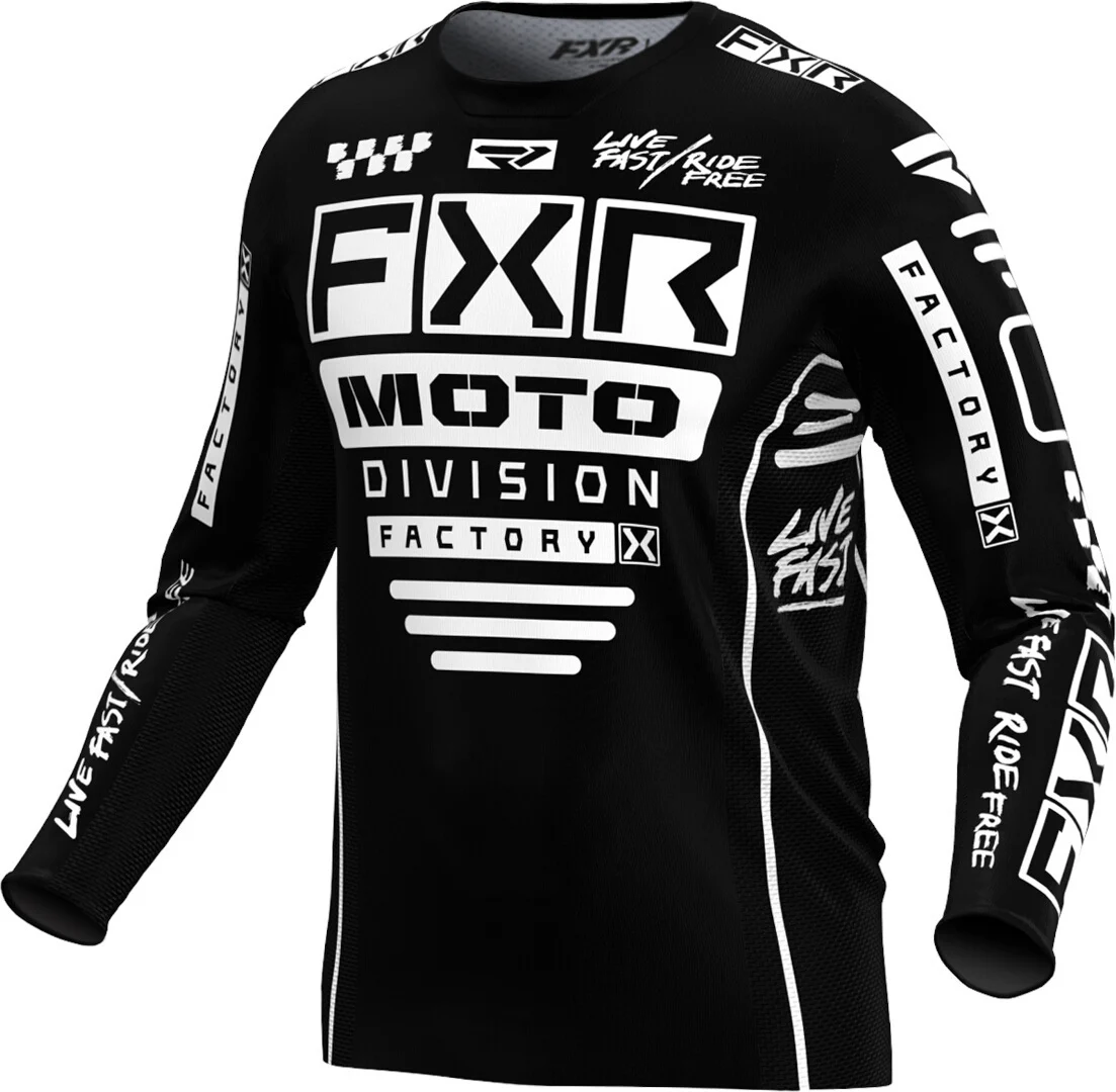 FXR Podium Gladiator 2024 Motocross Jersey black/white