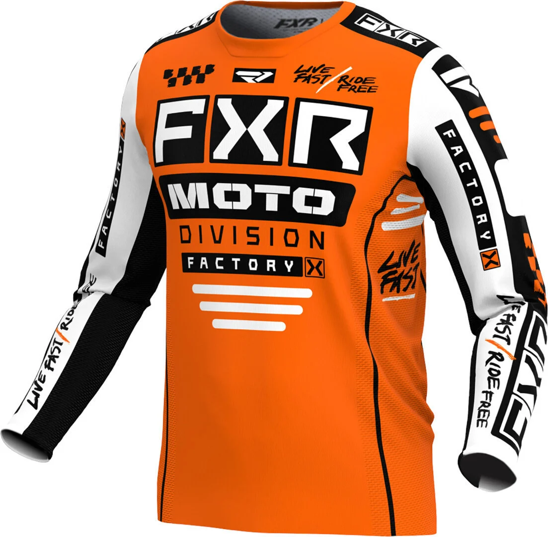 FXR Podium Gladiator 2024 Motocross Jersey orange/black/white
