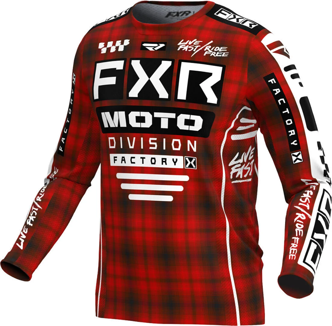 FXR Podium Gladiator 2024 Motocross Jersey red/white/black