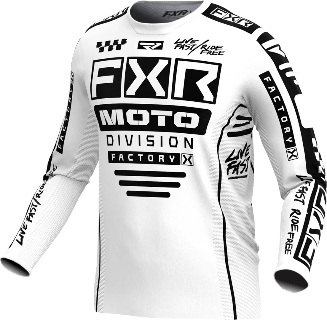 FXR Podium Gladiator 2024 Motocross Jersey white/black