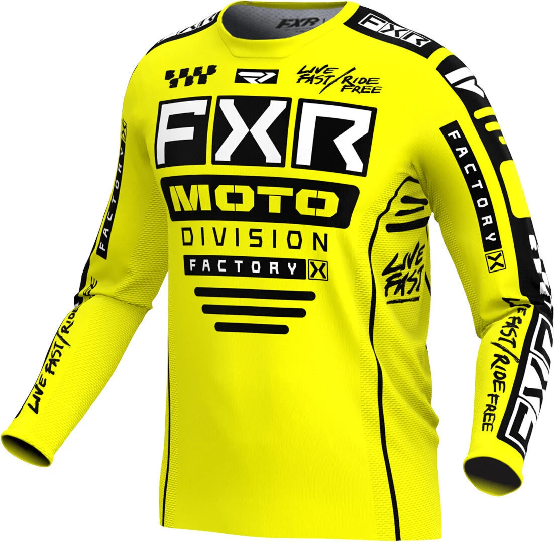 FXR Podium Gladiator 2024 Motocross Jersey yellow/black
