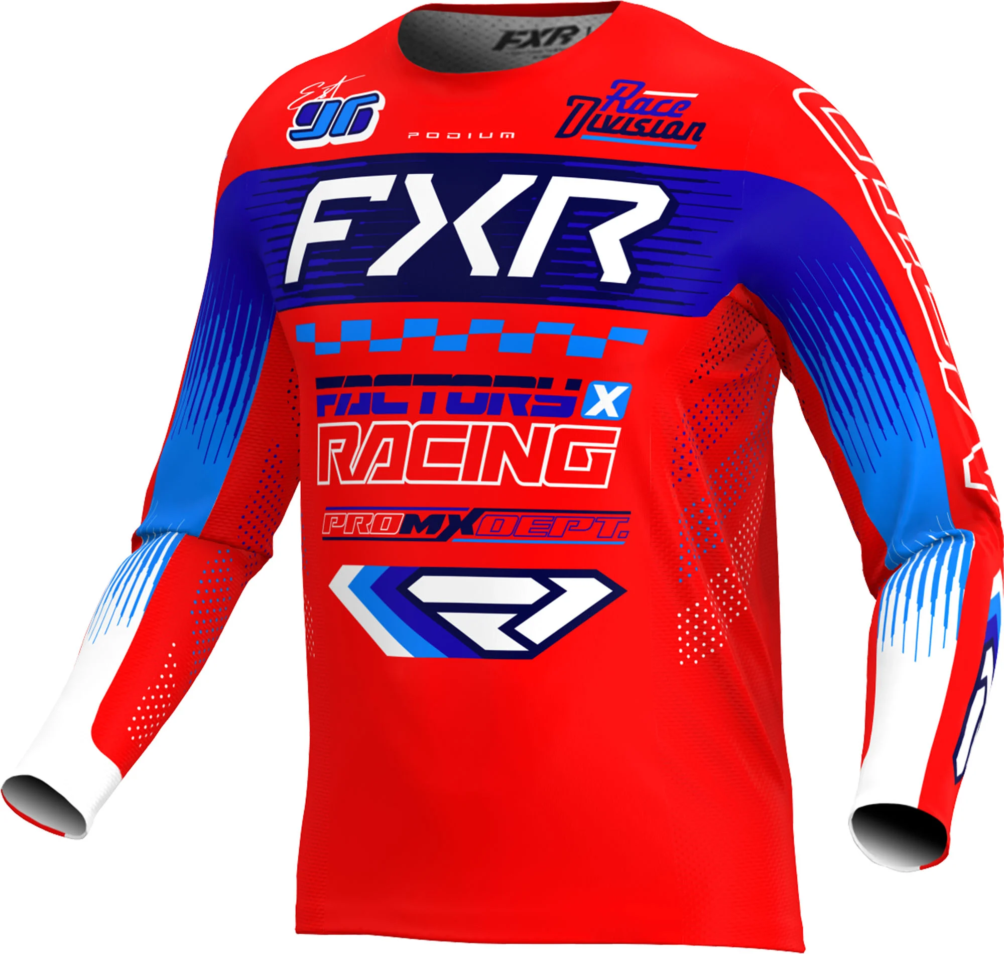 FXR Podium Gladiator Motocross Jersey red/blue/white
