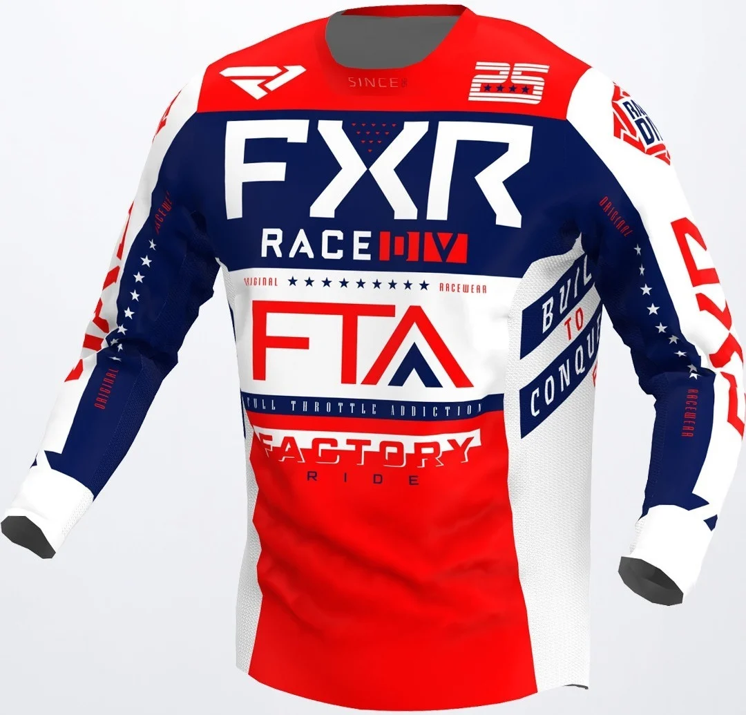 FXR Podium Gladiator Motocross Jersey white/blue/red
