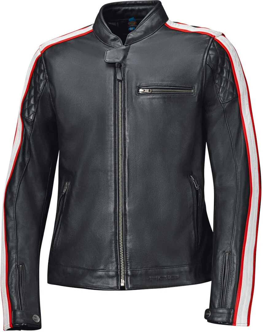 Held Brixham Ladies Motorcycle Leather Jacket black/red/white