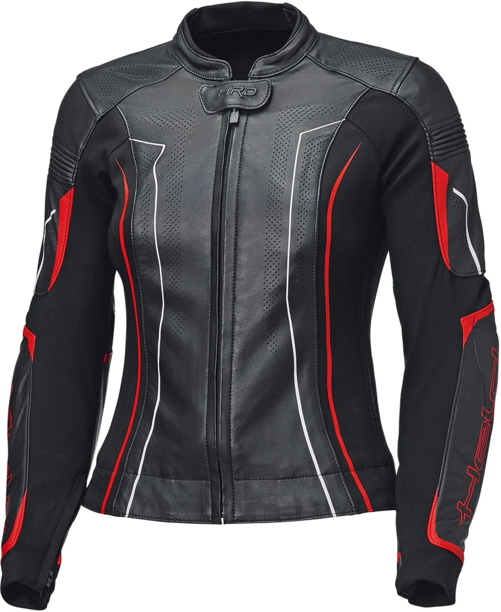 Held Debbie 3 Ladies Motocycle Leather Jacket black/neon-red