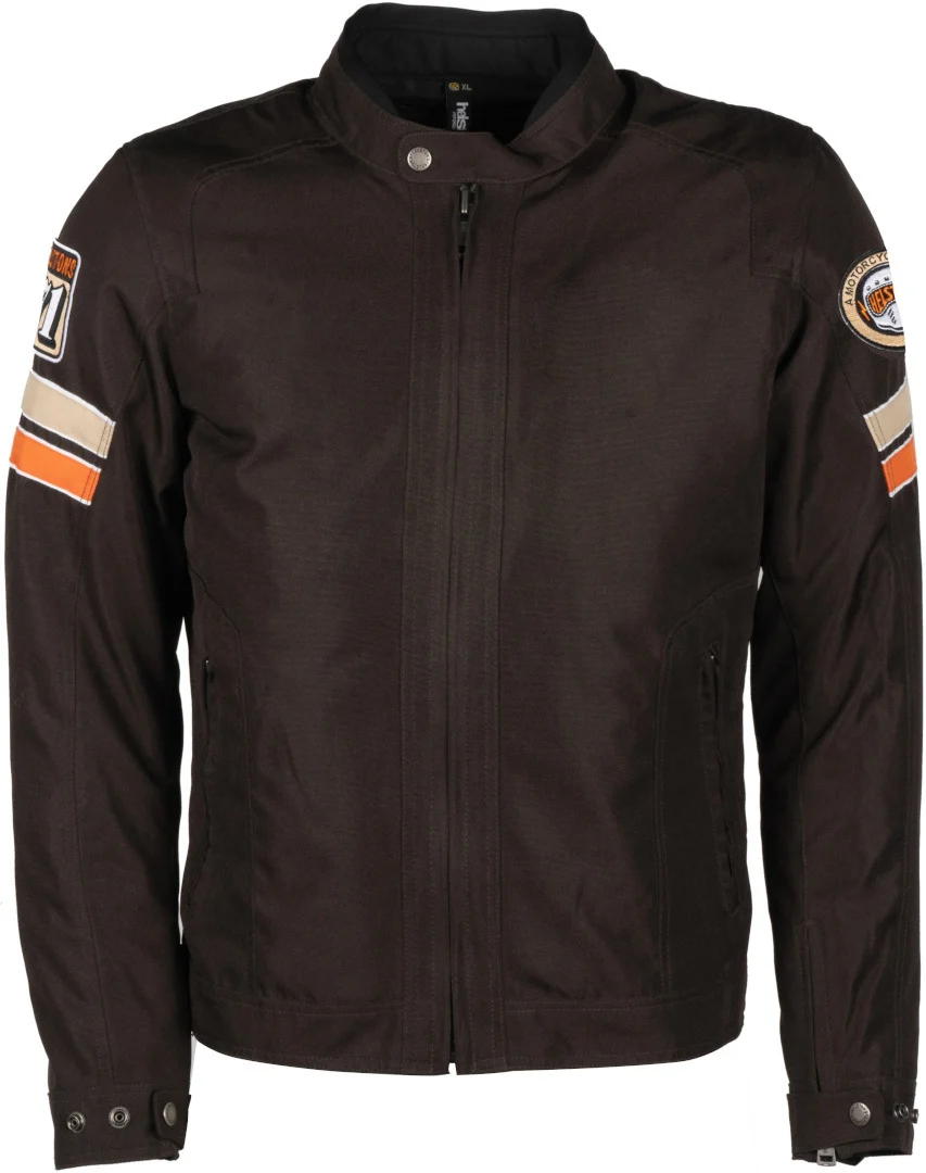 Helstons Elron Motorcycle Textile Jacket dark brown/orange