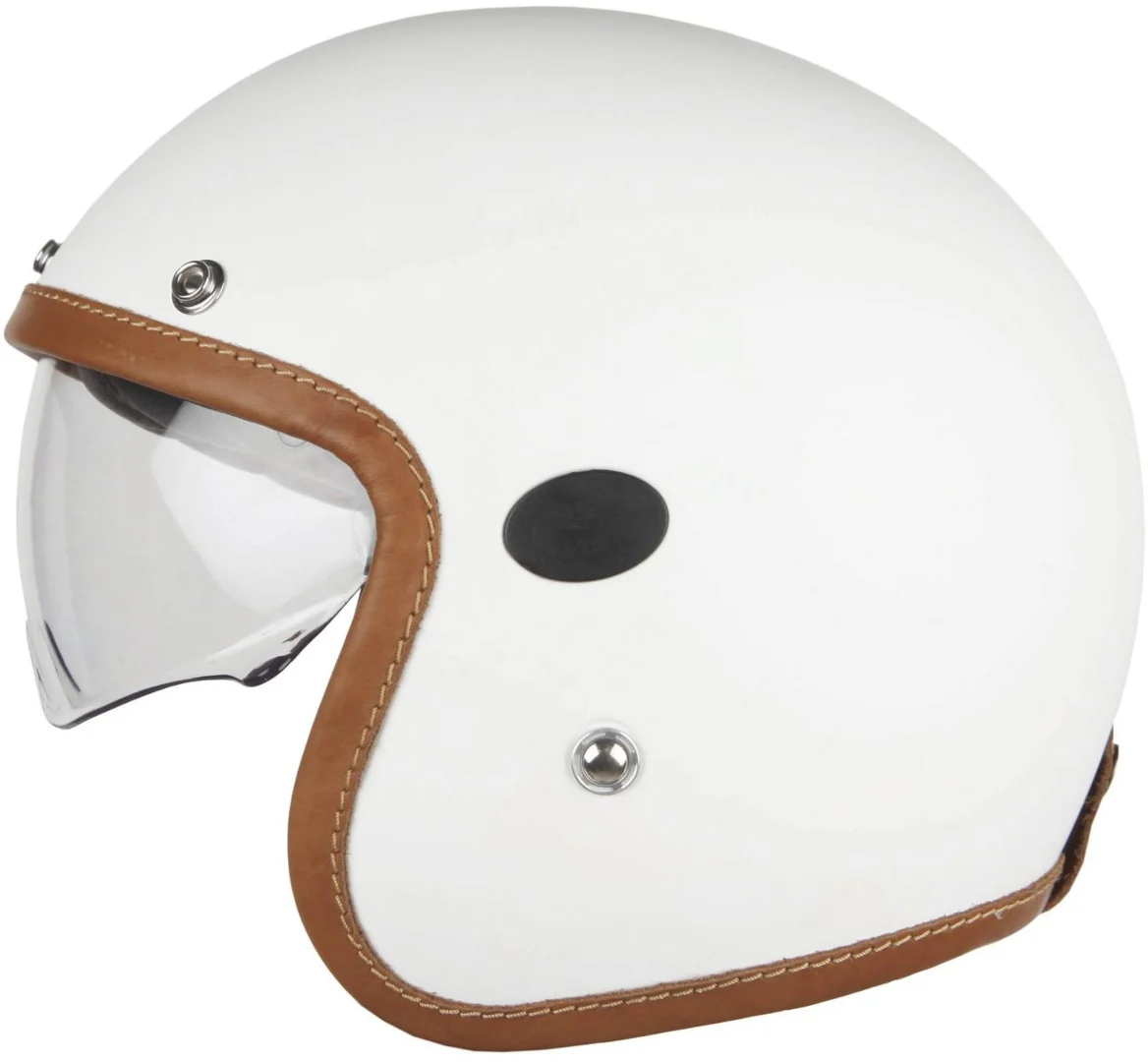 Helstons Naked Carbon Jet Helmet white matt