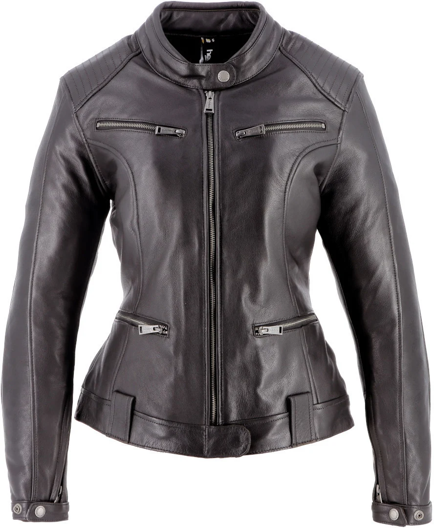 Helstons Vipere Ladies Motorcycle Leather Jacket dark brown
