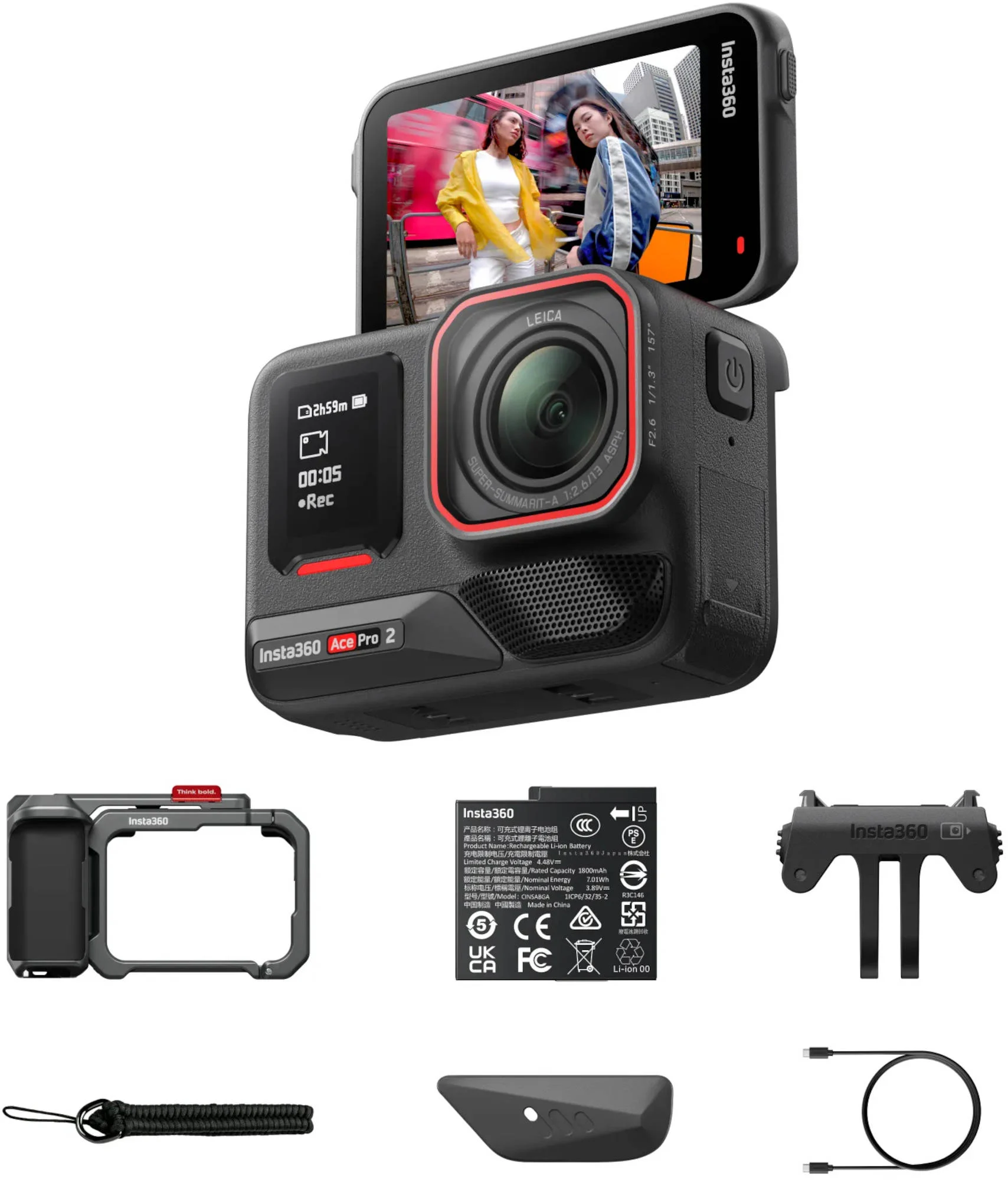 Insta360 Ace Pro 2 Single Battery Xplorer Bundle Action Camera