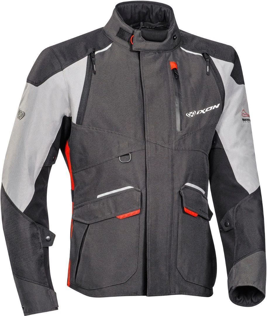 Ixon Balder Motorcycle Textile Jacket black/grey/red