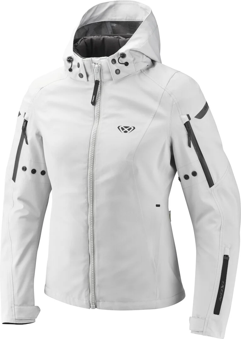 Ixon Burning Ladies Motorcycle Textile Jacket light grey