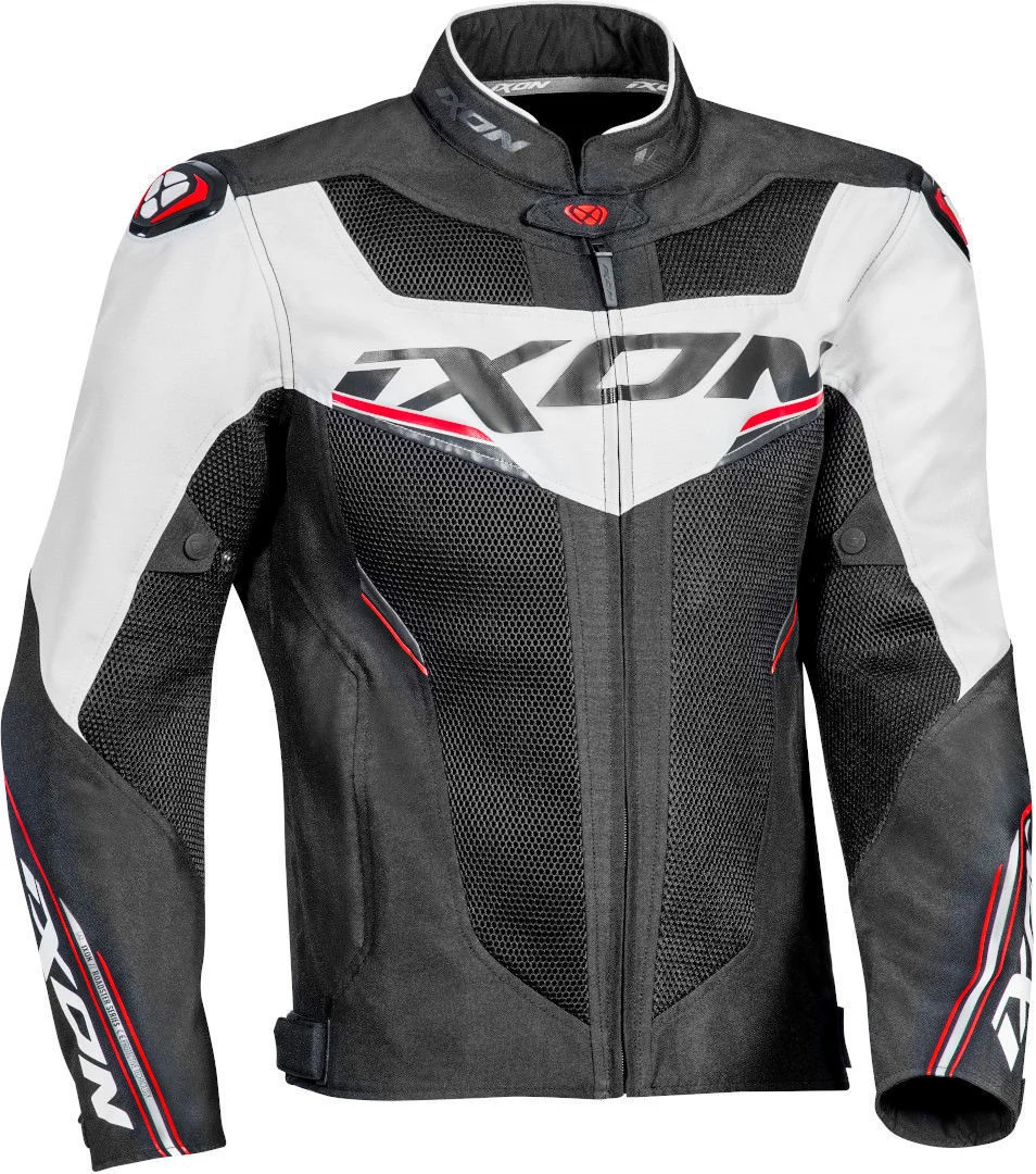 Ixon Draco Motorcycle Textile Jacket grey/white/red