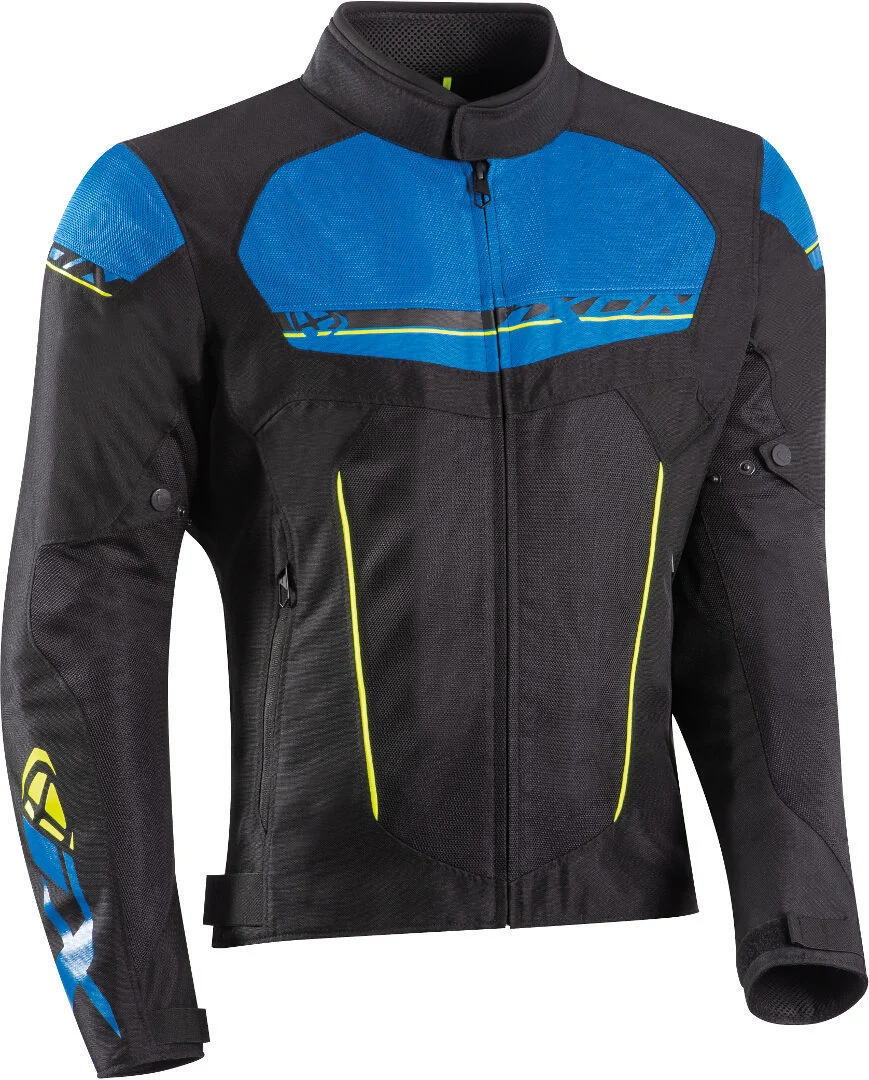 Ixon T-Rex Motorcycle Textile Jacket black/blue/yellow