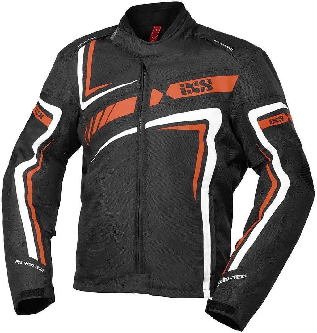 IXS Sport RS-400-ST 2.0 Motorcycle Textile Jacket black/orange