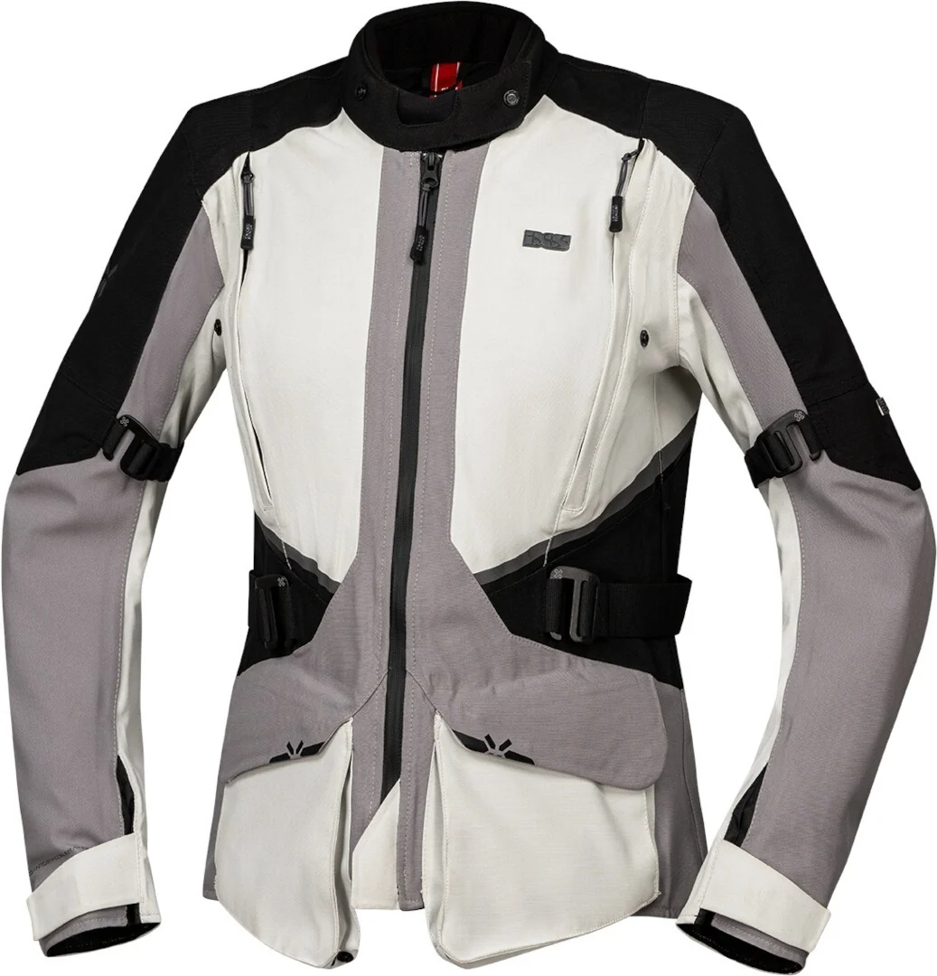 IXS Tourster-STX 1.0 waterproof Ladies Motorcycle Textile Jacket light grey