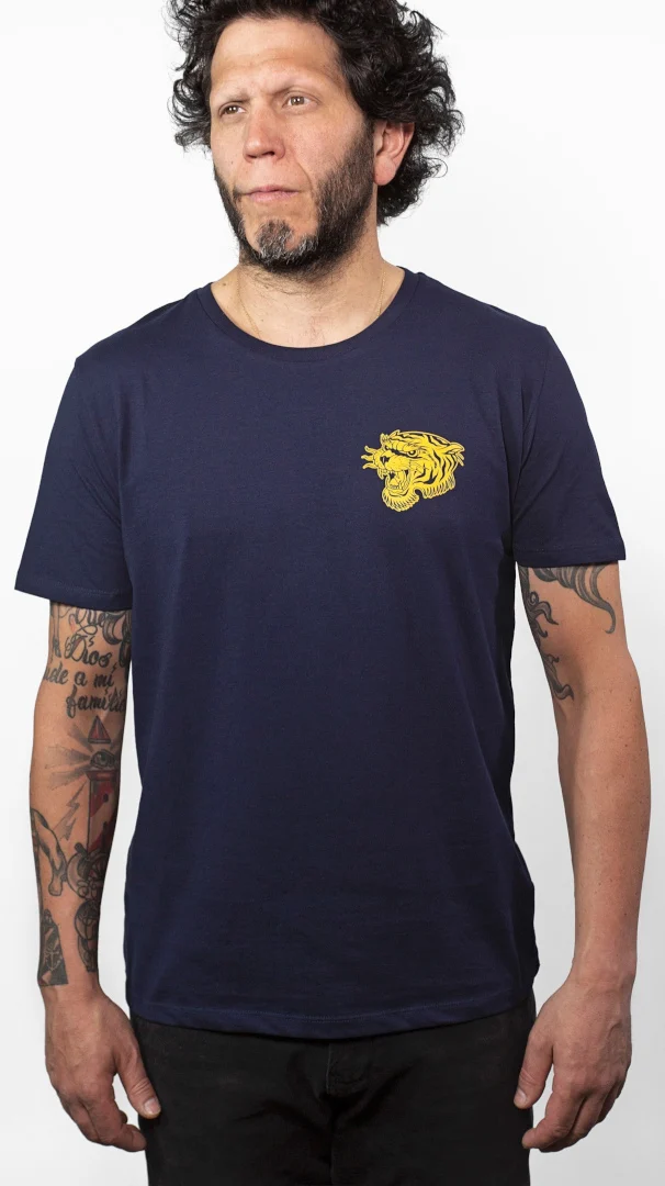 John Doe Tiger T-Shirt navy blue