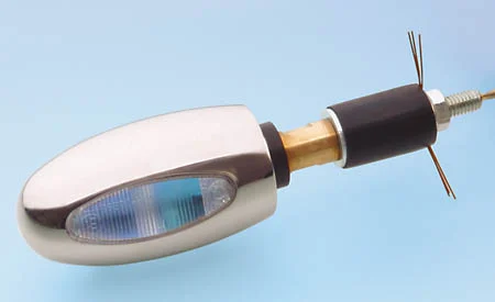 Kellermann Lenkerendenblinker BL 1000 White, Messing