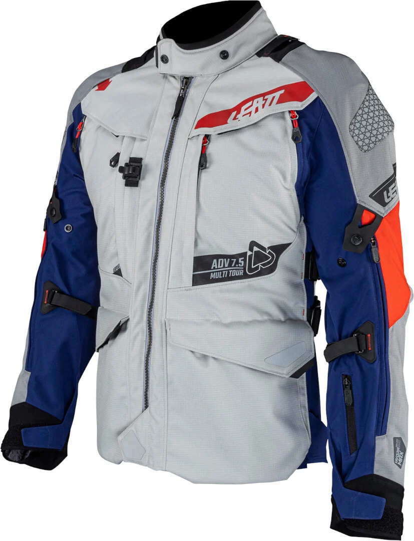 Leatt ADV Multitour 7.5 waterproof Textile Jacket light grey/blue/red