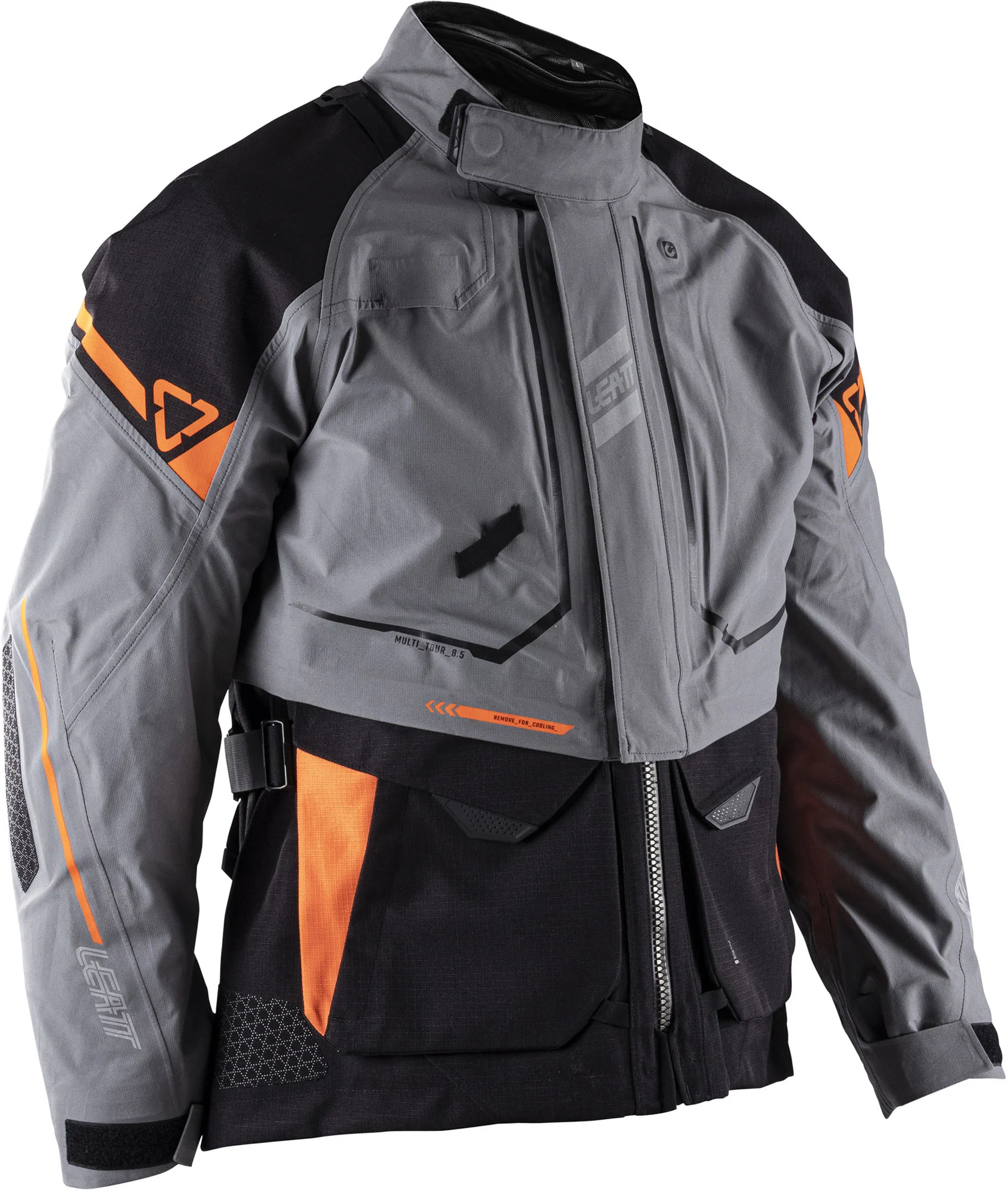 Leatt ADV Multitour 8.5 waterproof Textile Jacket grey/black/orange