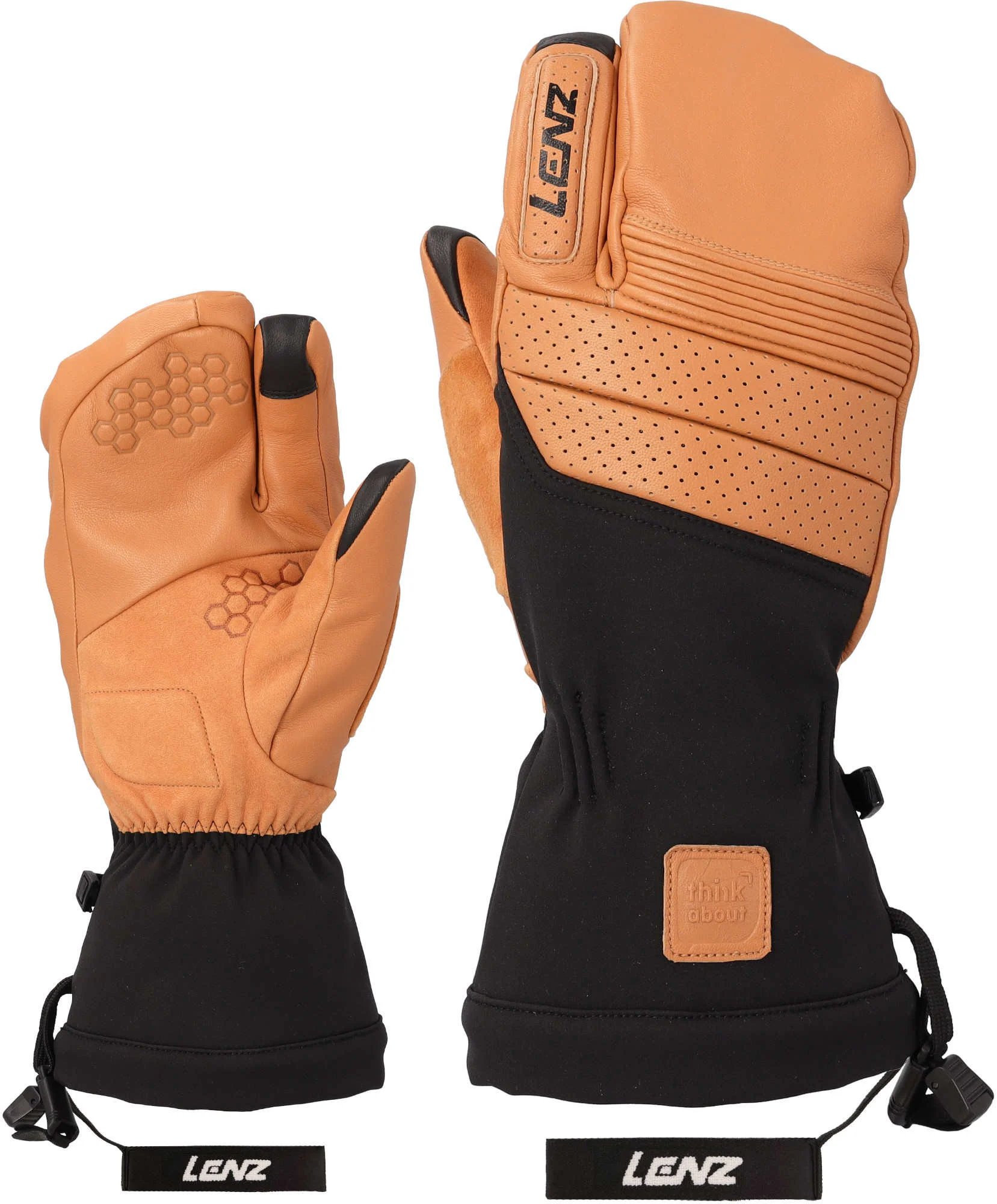 Lenz Think About Lobster Gloves brown/black