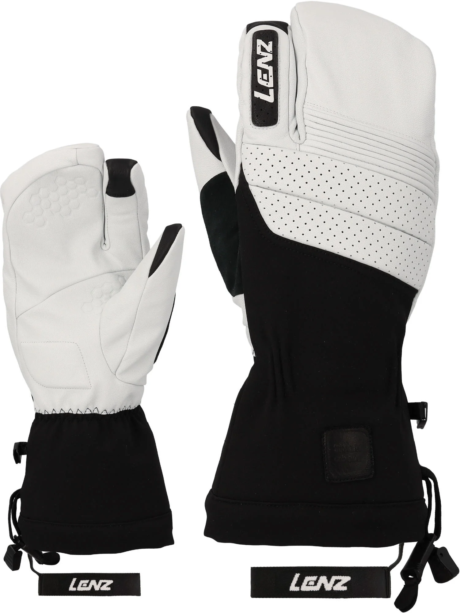 Lenz Think About Lobster Gloves white/black